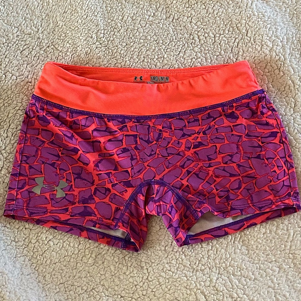 💖 Pink/Purple UnderArmor Compression Shorts 💖